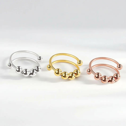 Stacked Beaded Stress Relief Ring